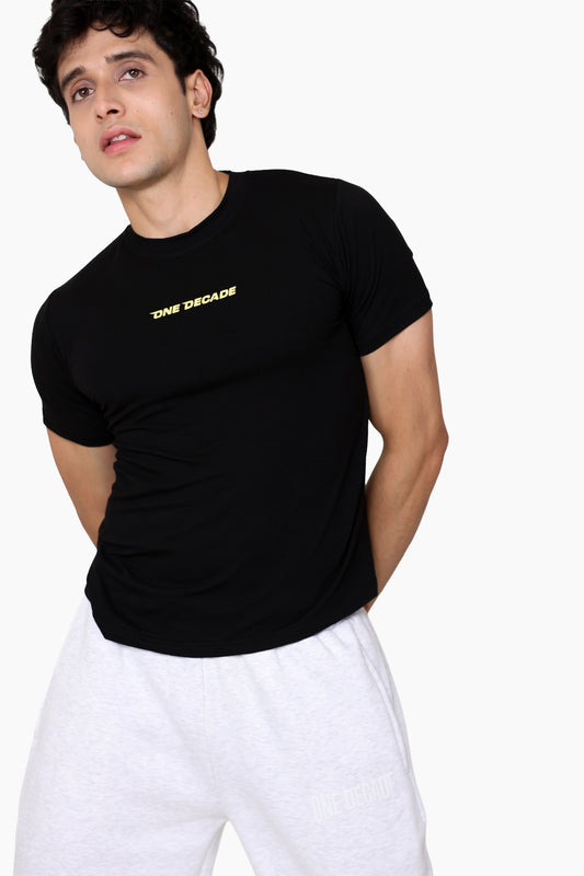 axis muscle fit tee - black