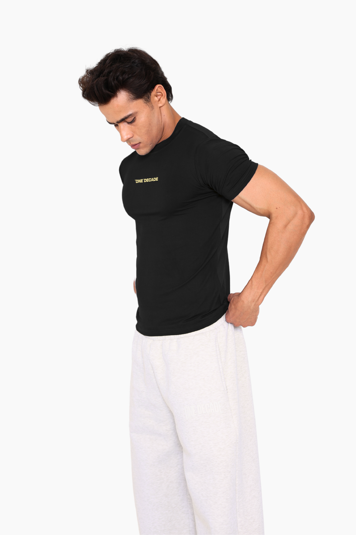 axis muscle fit tee - black